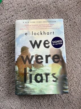 ✨ SIGNED e. lockhart "We Were Liars" Hardcover Edition
